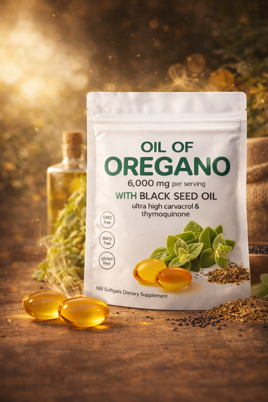 Oil of Oregano 6,000 mg Apoya tu bienestar natural 🌿